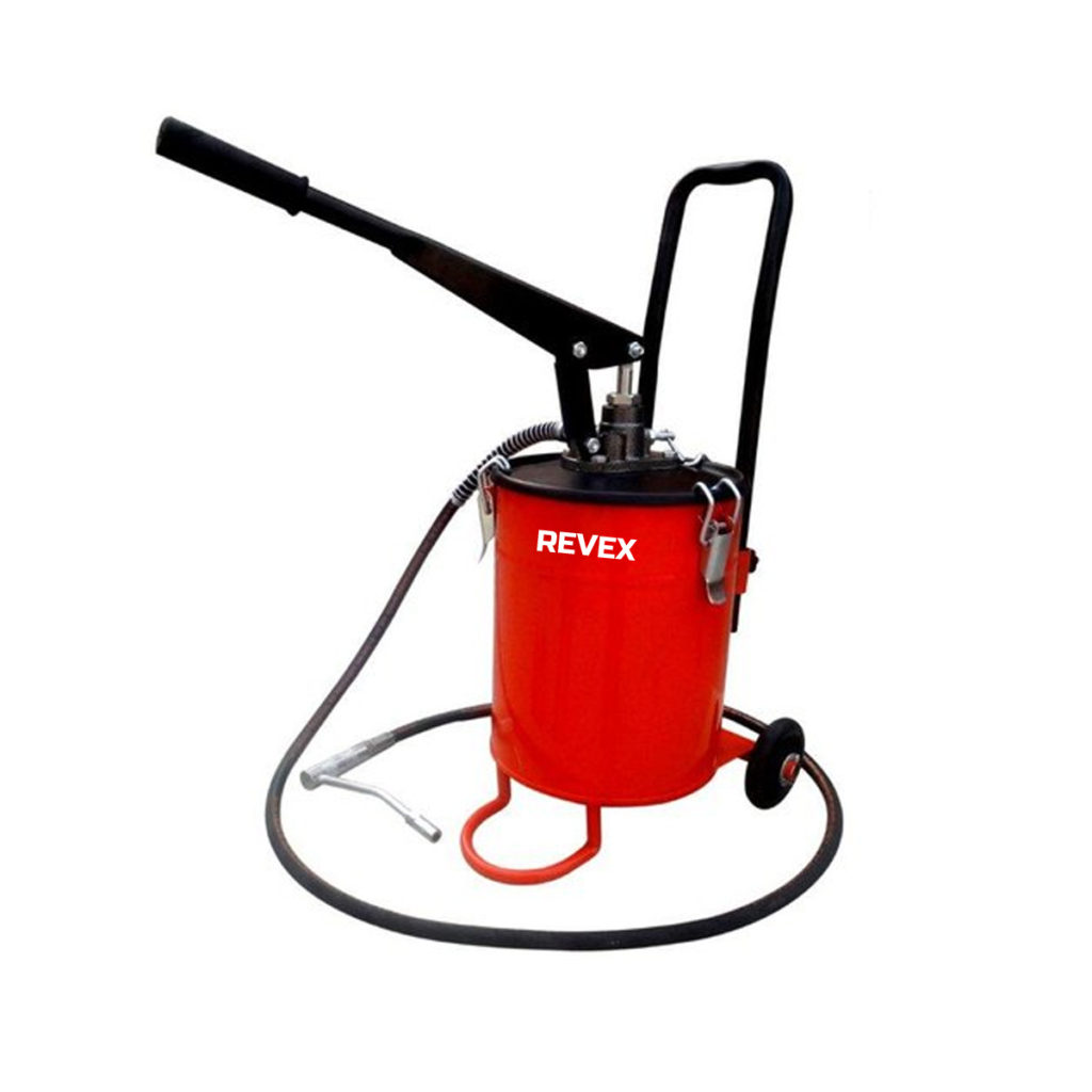 BUCKET GREASE GUN (HAND OPERATED WITH TROLLEY) RT1160 RevexTools